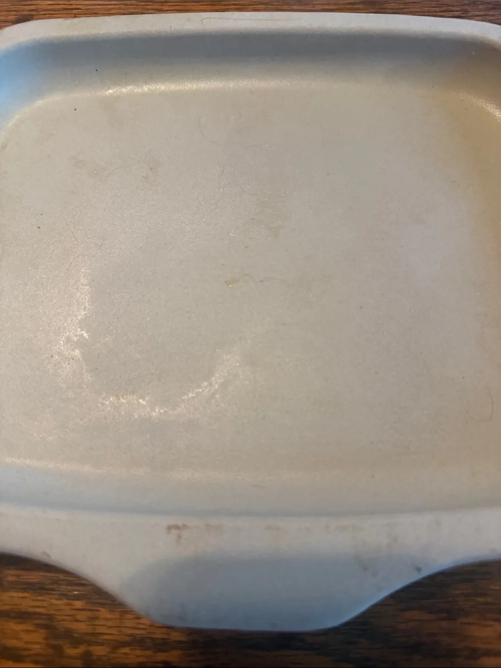 Pampered Chef Toaster Oven PanCream Rectangular Ceramic Baking Dish with Handles