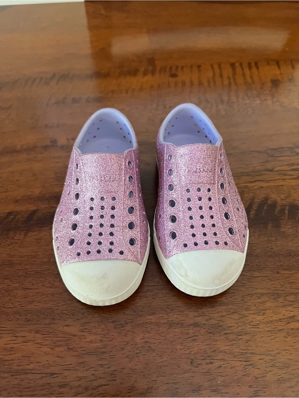 Native Shoes sparkling purple