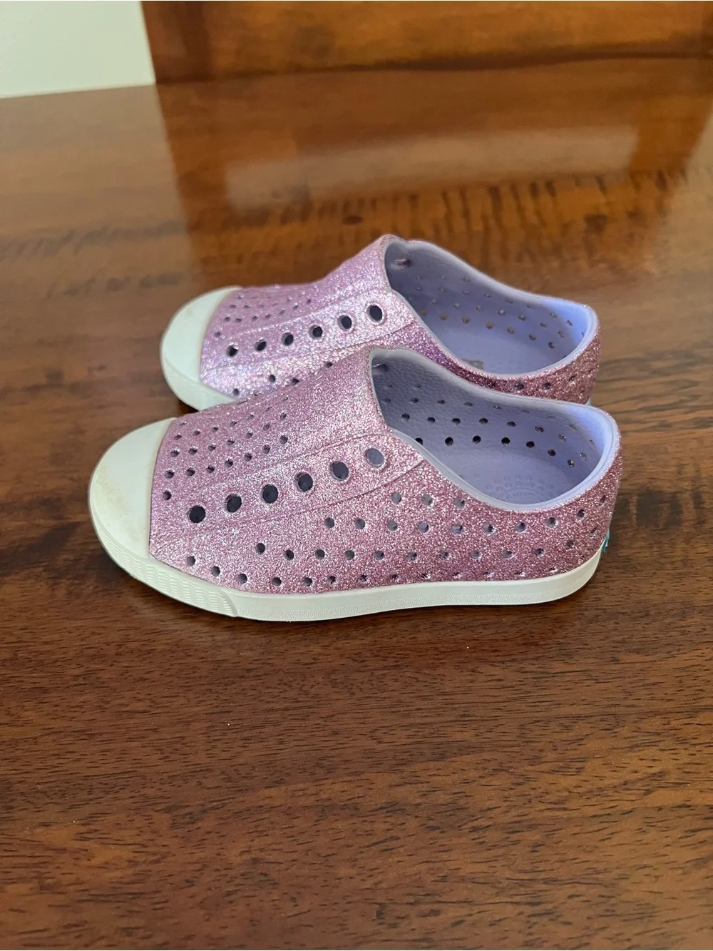 Native Shoes sparkling purple