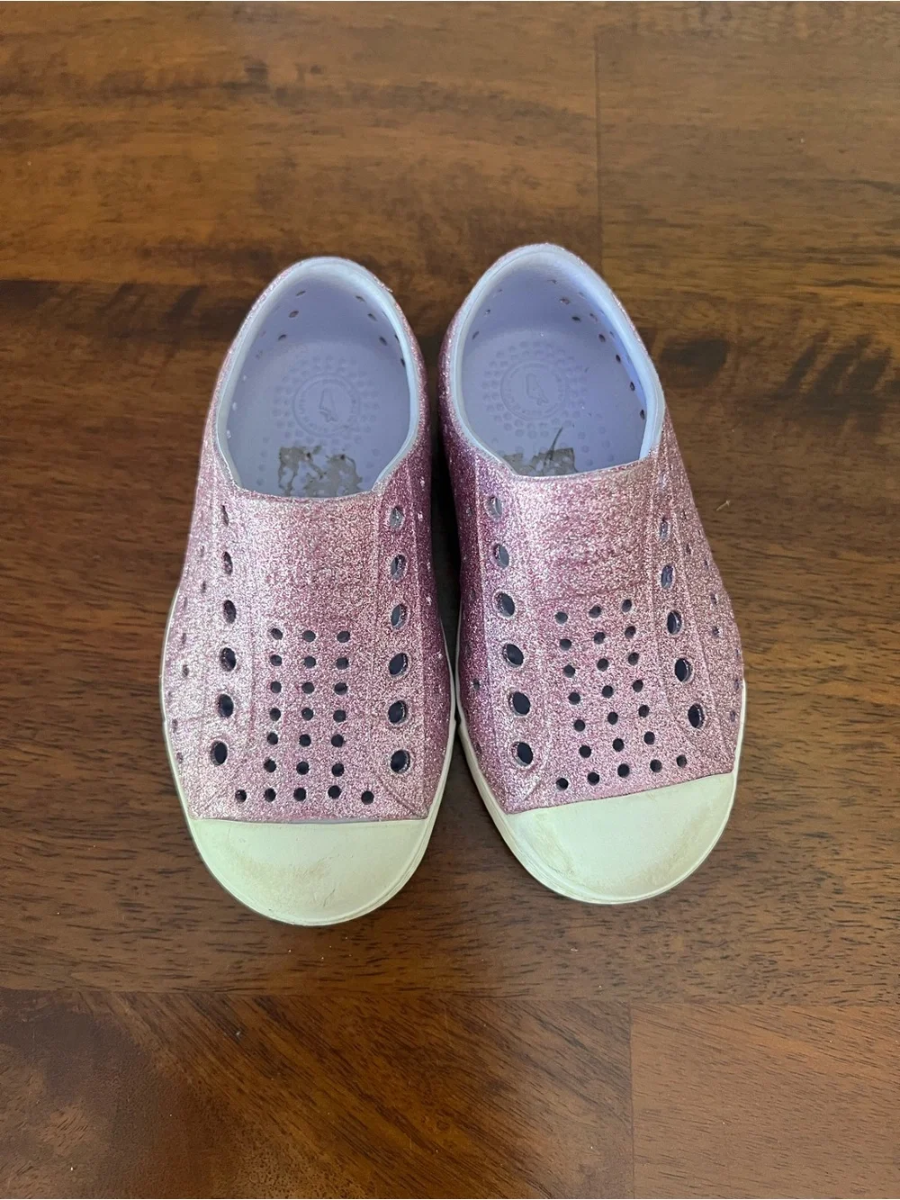 Native Shoes sparkling purple