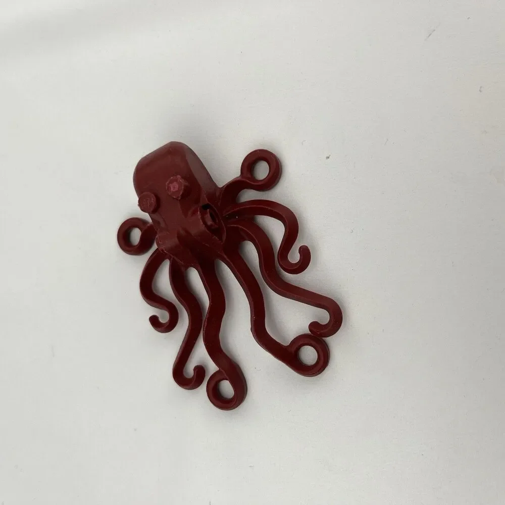 Lego Dark Red Octopus Minfigure 60090 60095 60165 60167 Retired CMF Lot Rare HTF