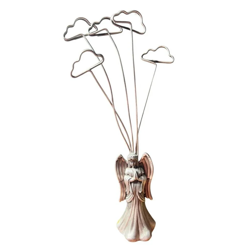 Vintage Pewter Angel Photo Holder – 10.5