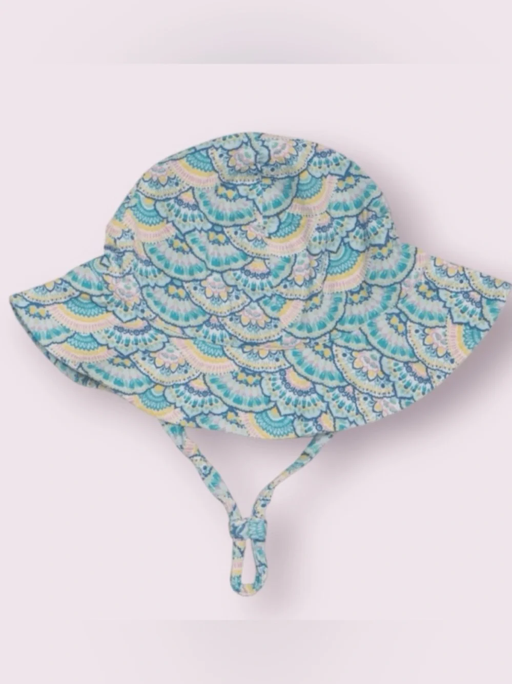 NWT‎ Angel Dear Baby Girl Bamboo Pastel Sun Hat Adjustable Beach Swim Vacation