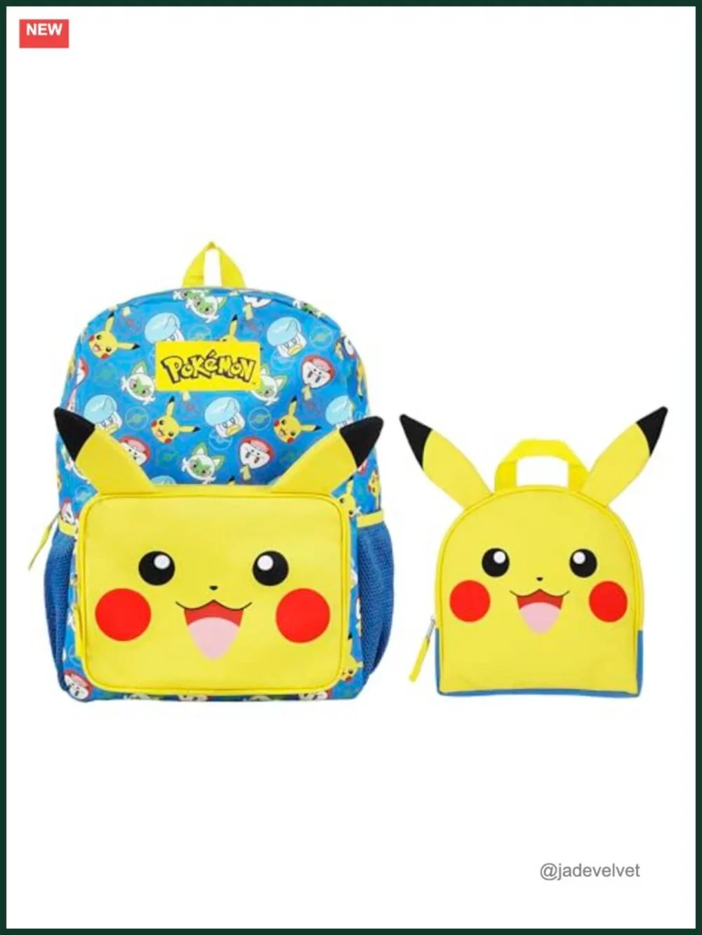 Pokemon Pikachu Kids Backpack & Lunch Box Set 16