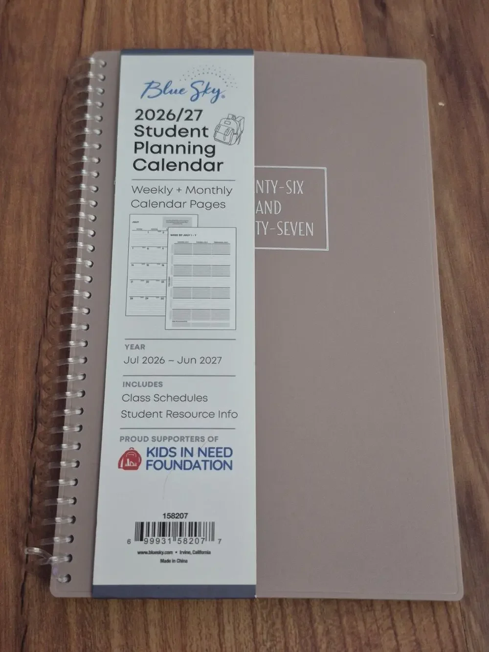 2026/27 Blue Sky Student Planning Calendar 5