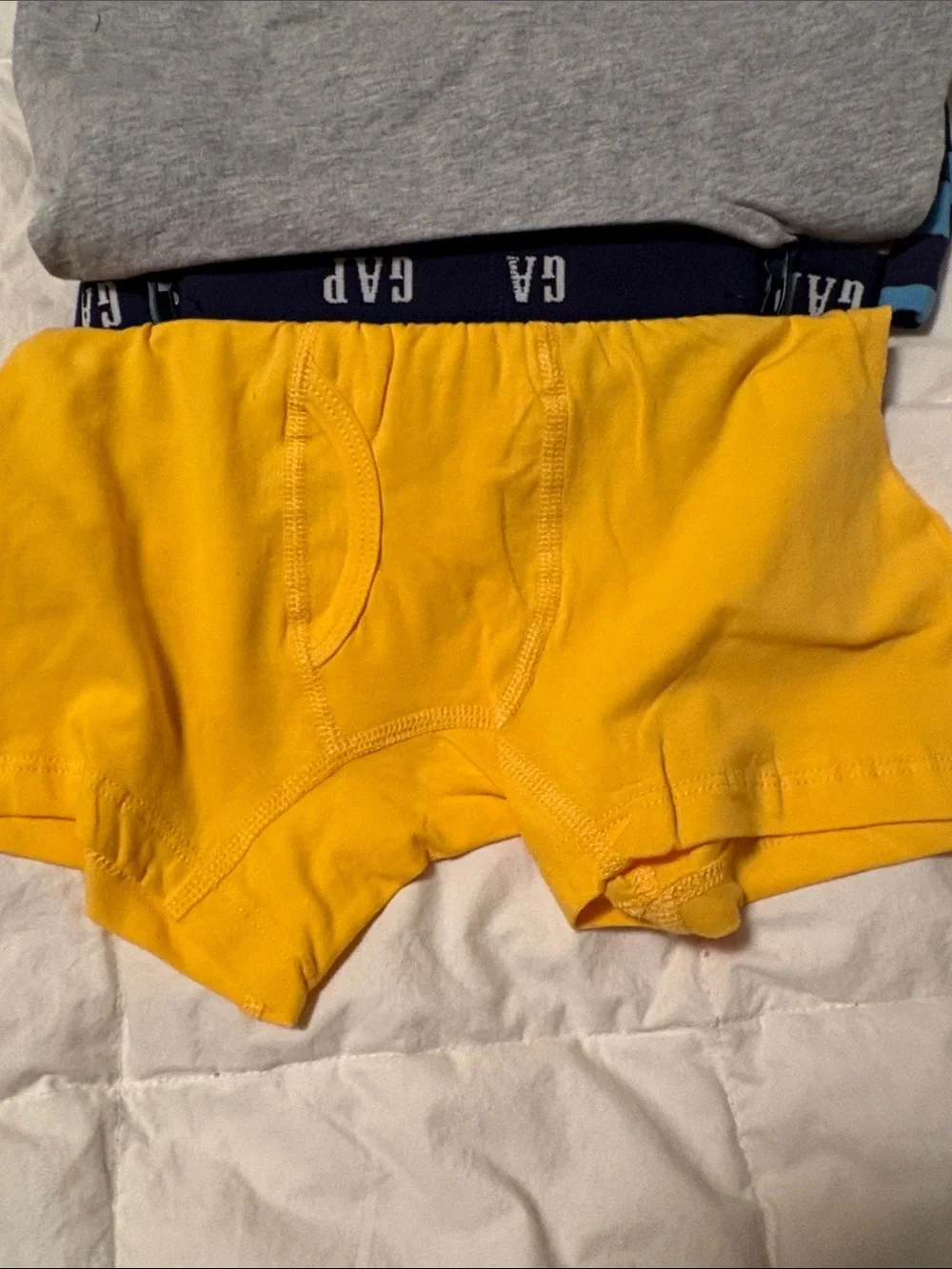 GAP Kids 3-Pack Boxer Briefs - Blue/Navy/Yellow/Grey