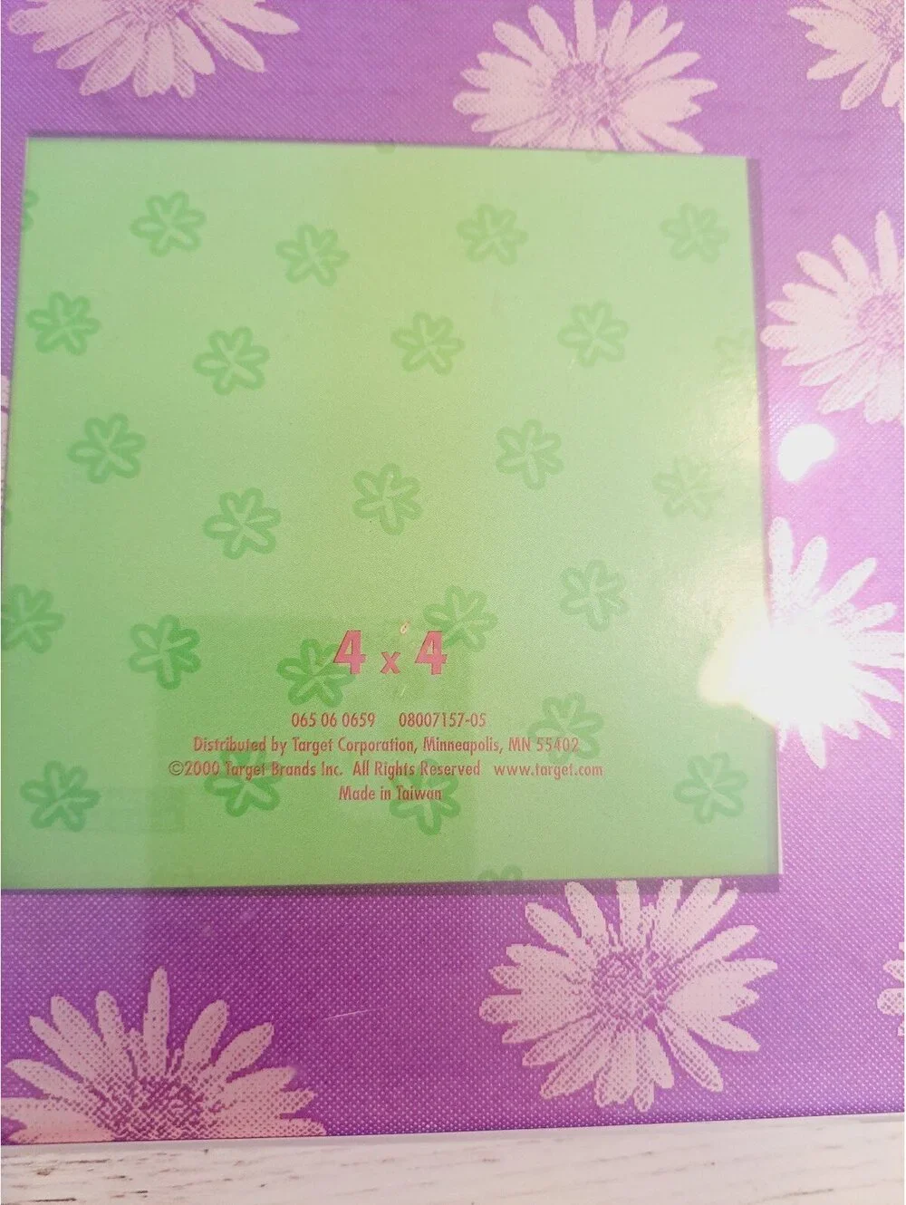 Purple Flower Picture Frame Boho Chic Bohemian Photo 4x4