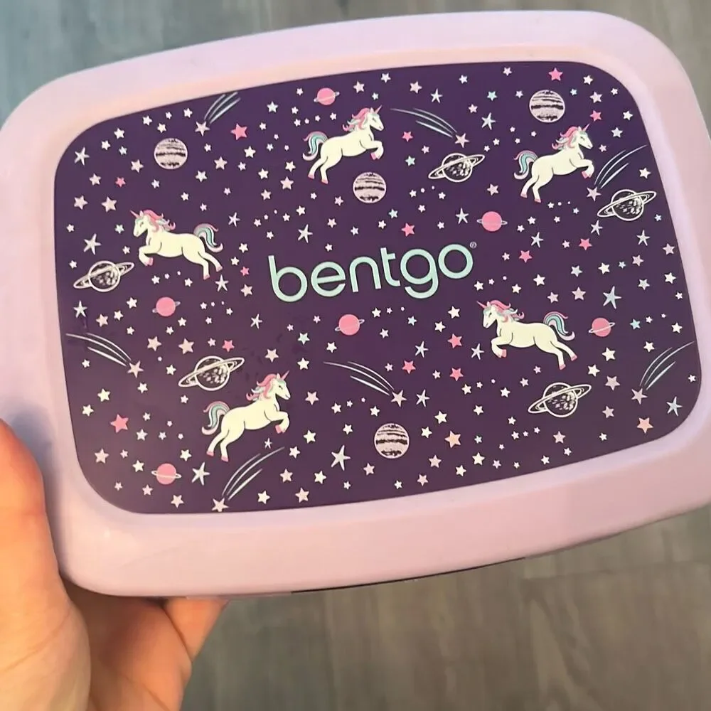 Bentgo Kids Durable & Leak-Proof Children’s Lunch Box Unicorn Print used