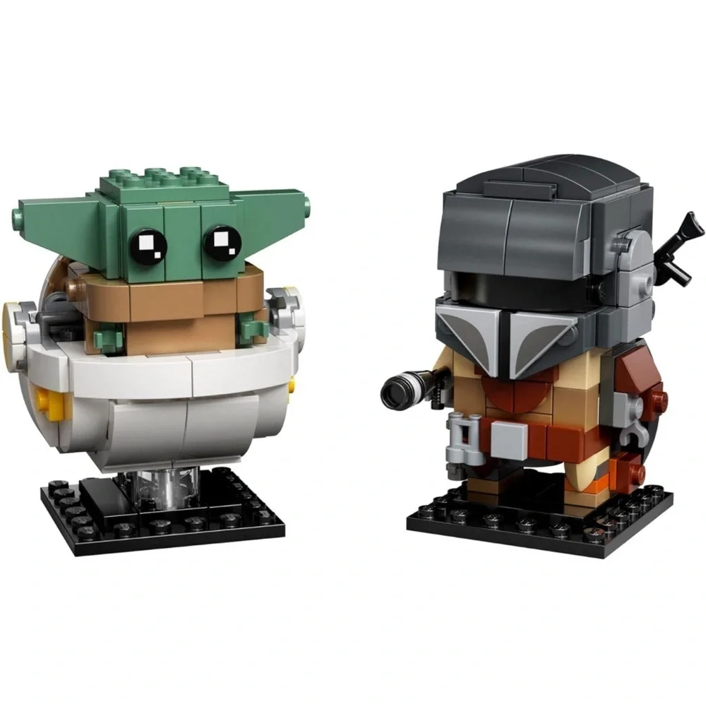New LEGO 75317 BrickHeadz Star Wars The Mandalorian & The Child Grogu Baby Yoda
