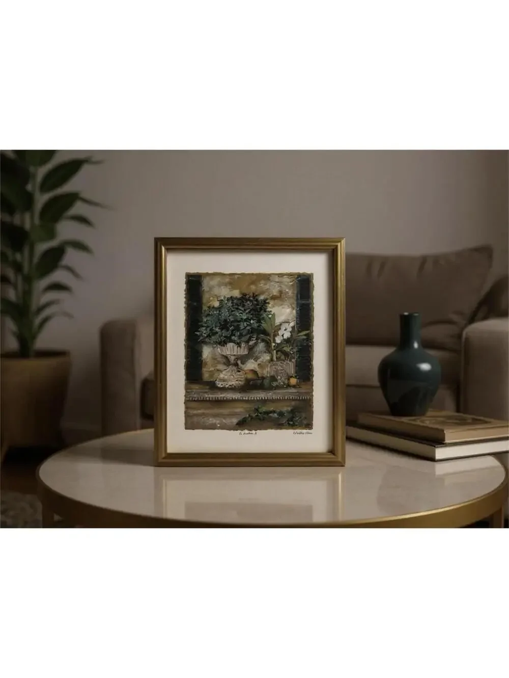 Pair of Framed Still Life Art Prints by C. Winterle Olson
