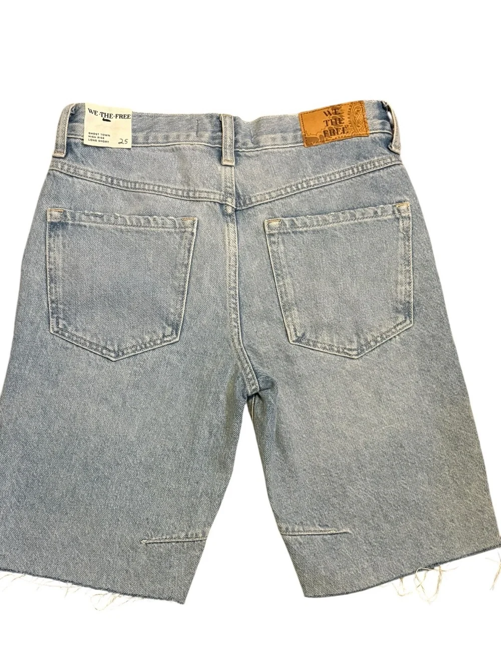 Free People We The Free Ghost Town High Rise Long Shorts NWT Size 25