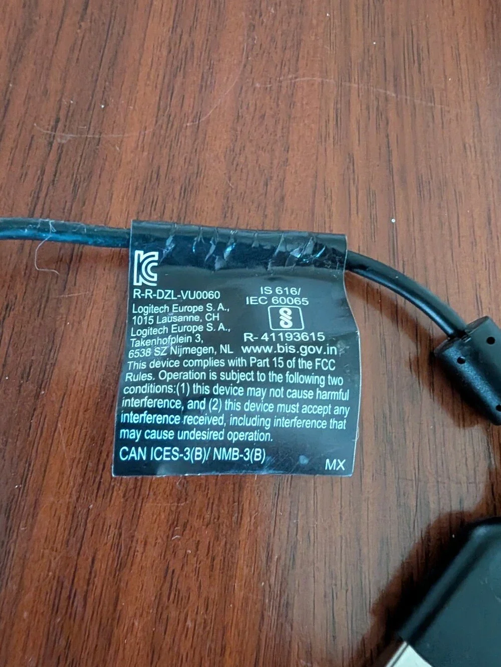 Logitech c920 vu0060