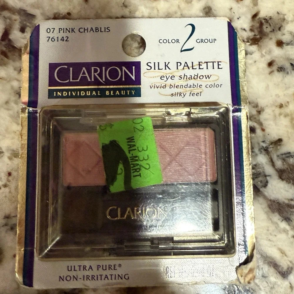 Clarion‎ Eyeshadow VTG Silk Palette Eyeshadows Color Group 2 Pink Chablis 07 NOS