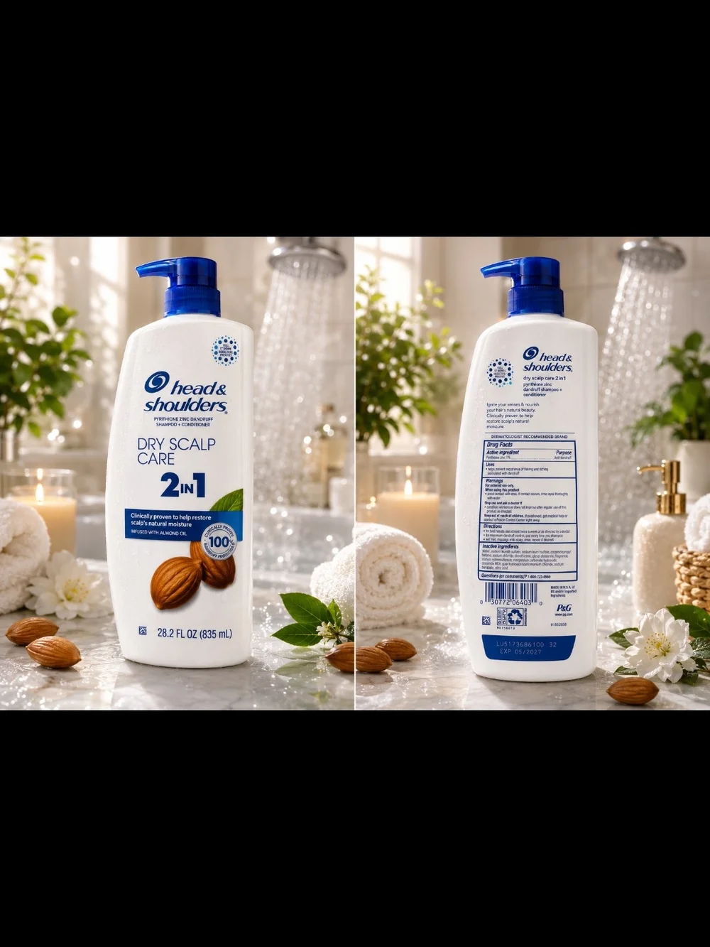 Dry Scalp Care 2-in-1 Shampoo + Conditioner - White/Blue