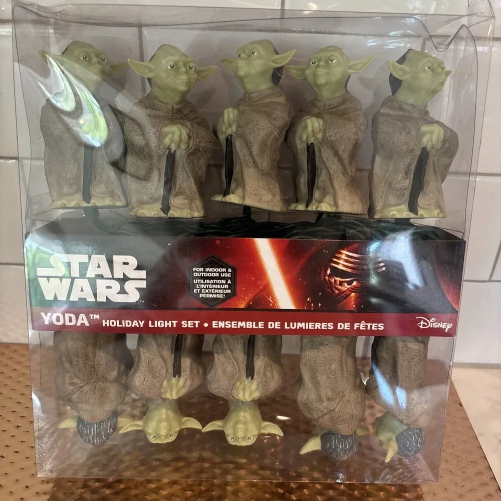 NEW: Star Wars Yoda Holiday Christmas Light set by Kurt S. Adler  Indoor/Outdoor