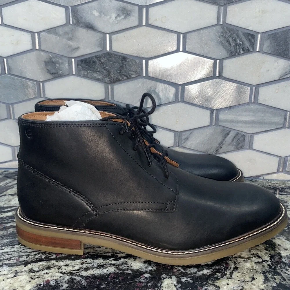 Clarks Men's Jaxen Mid Chukka‎ Boot, Black, sz 9