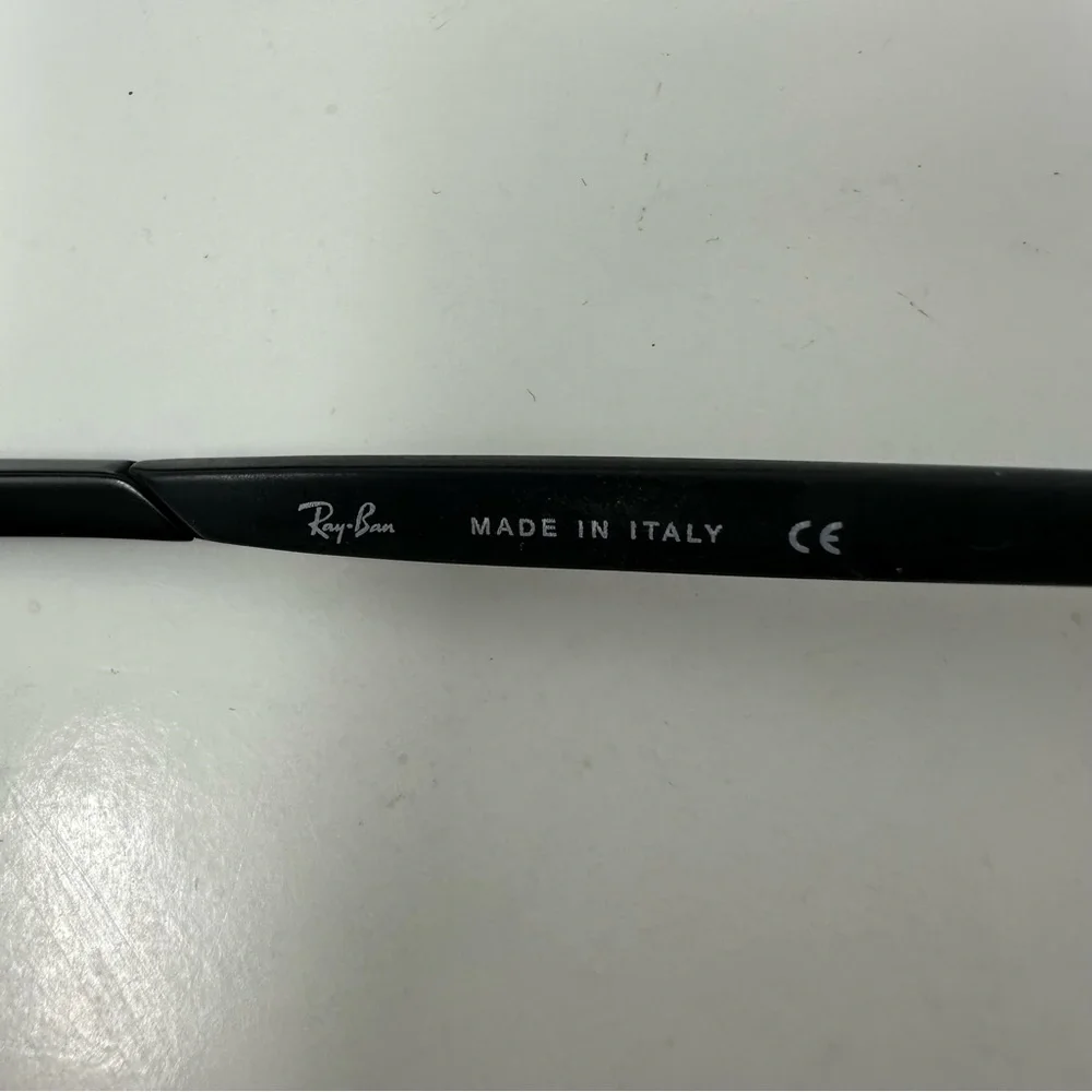Ray-Ban RB 3270 Sunglass Frames Made in Italy and Case Black Size 56 19