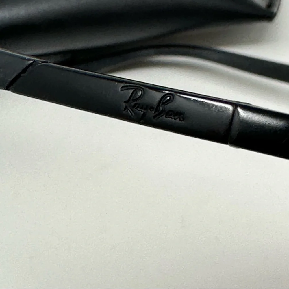 Ray-Ban RB 3270 Sunglass Frames Made in Italy and Case Black Size 56 19