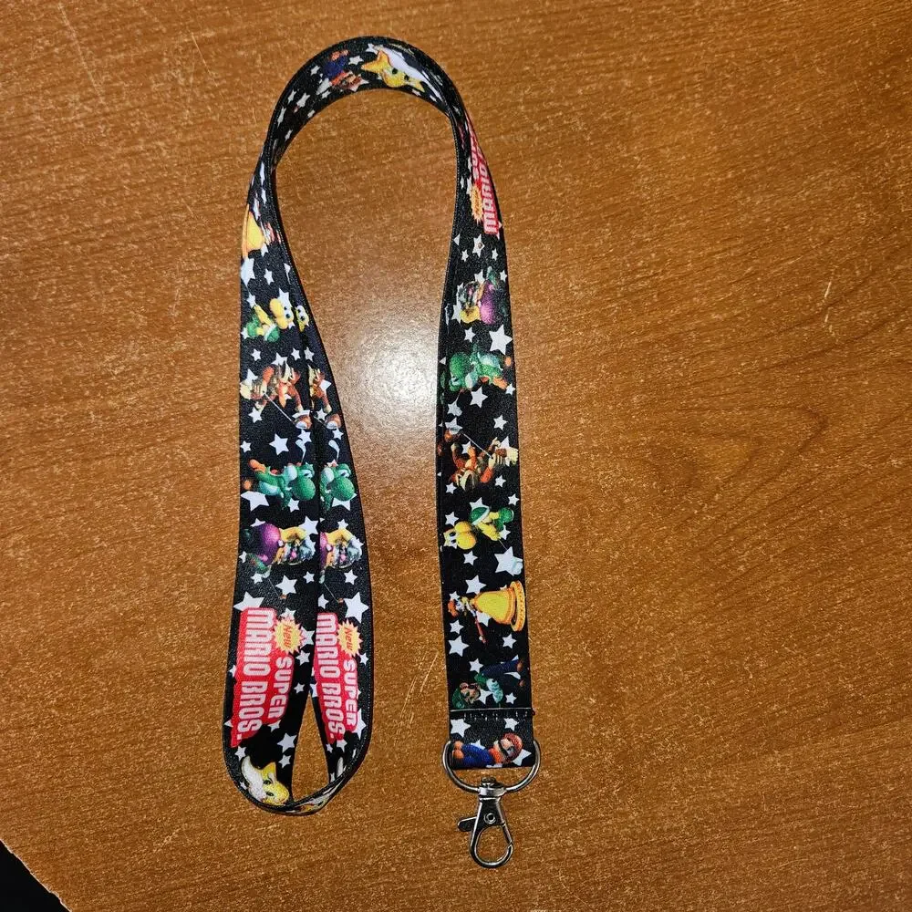 Super Mario Bros Lanyard The Whole Squad Under the Stars