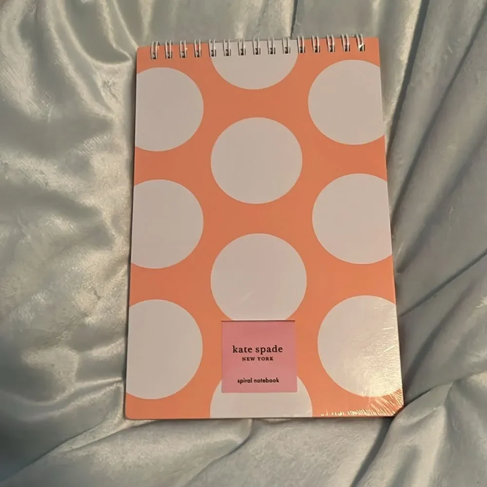 KATE SPADE  POMEGRANATE PEACH JUMBO DOT  SPIRAL NOTEBOOK