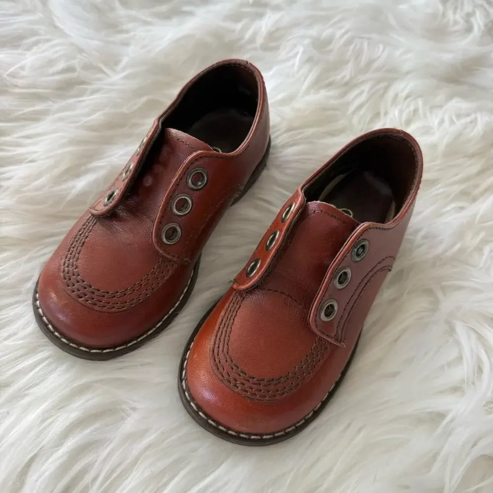 Kinney Kids | Vintage Buster Brown 1960s Unixex Children’s Oxford Shoes Lace-Up