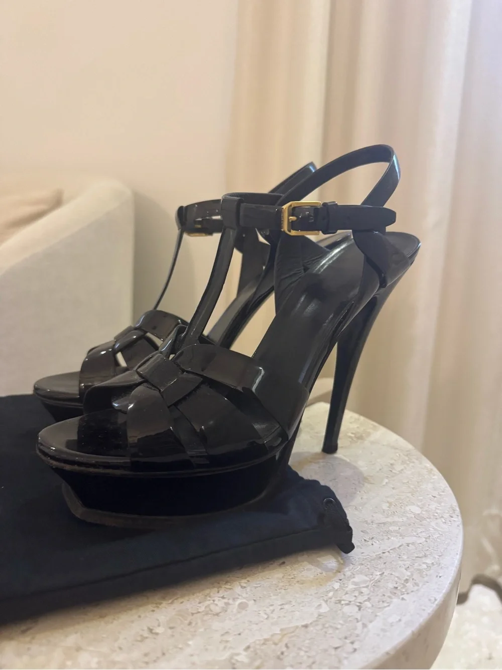 Saint Laurent sleek patent