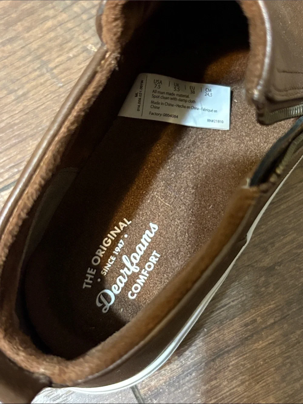 dearfoams casual chukka