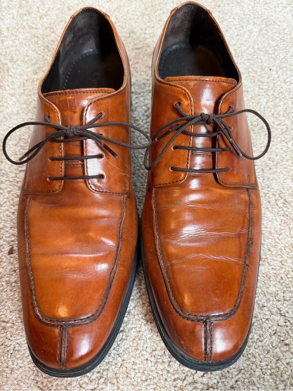 Cole Haan Men's Lace-Up Dress Oxfords in Cognac 11.5M