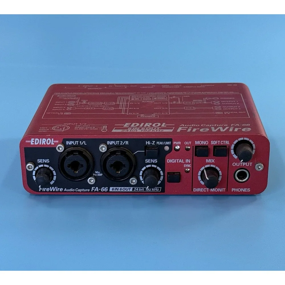 Edirol Roland FA-66 Digital Firewire Recording Audio Interface.  PLEASE READ