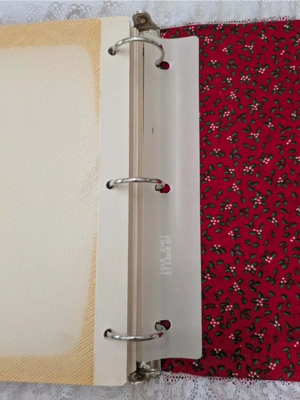 Handmade ring binder