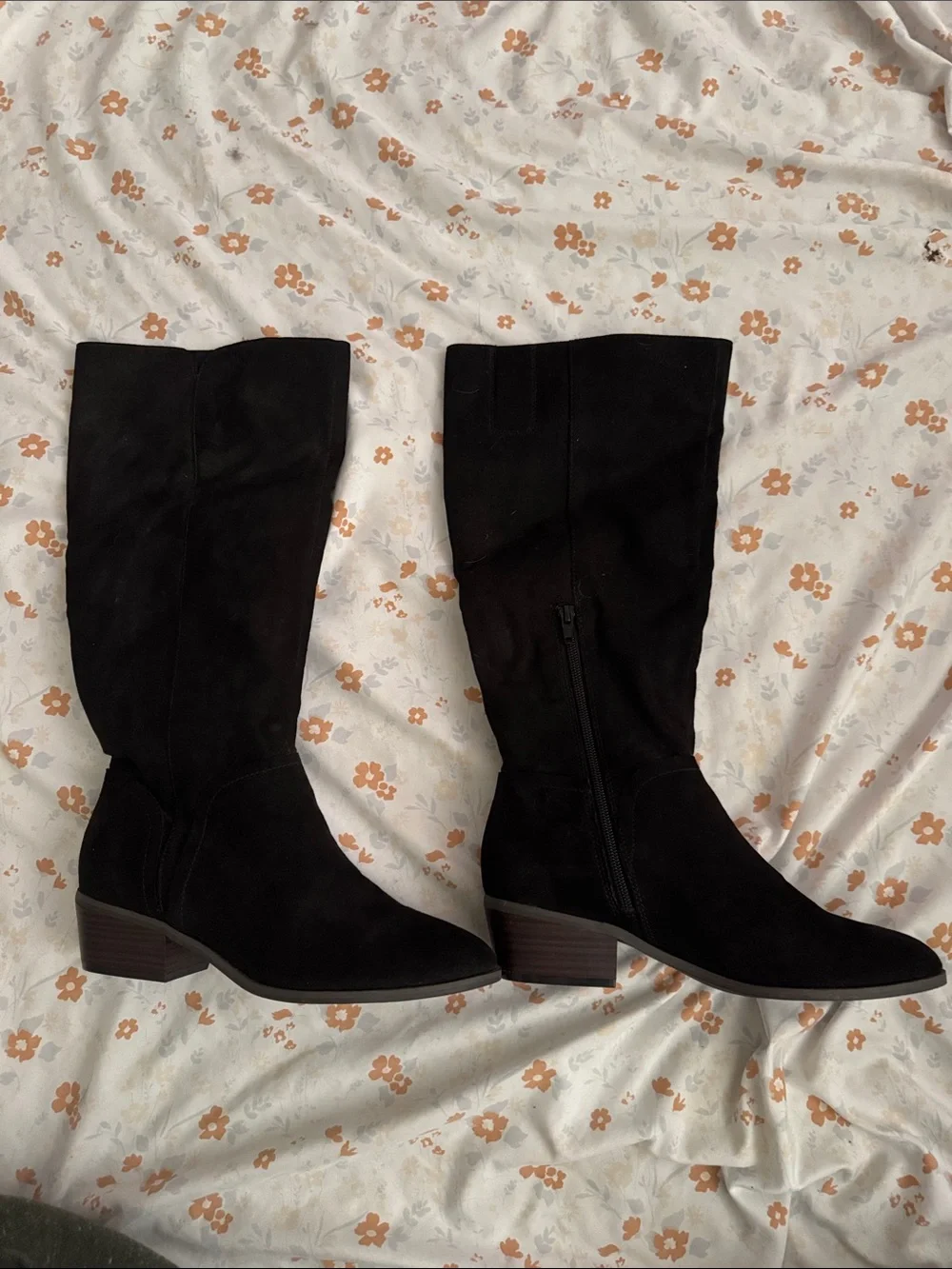 Old Navy Black Over-the-Knee Suede-Look Boots