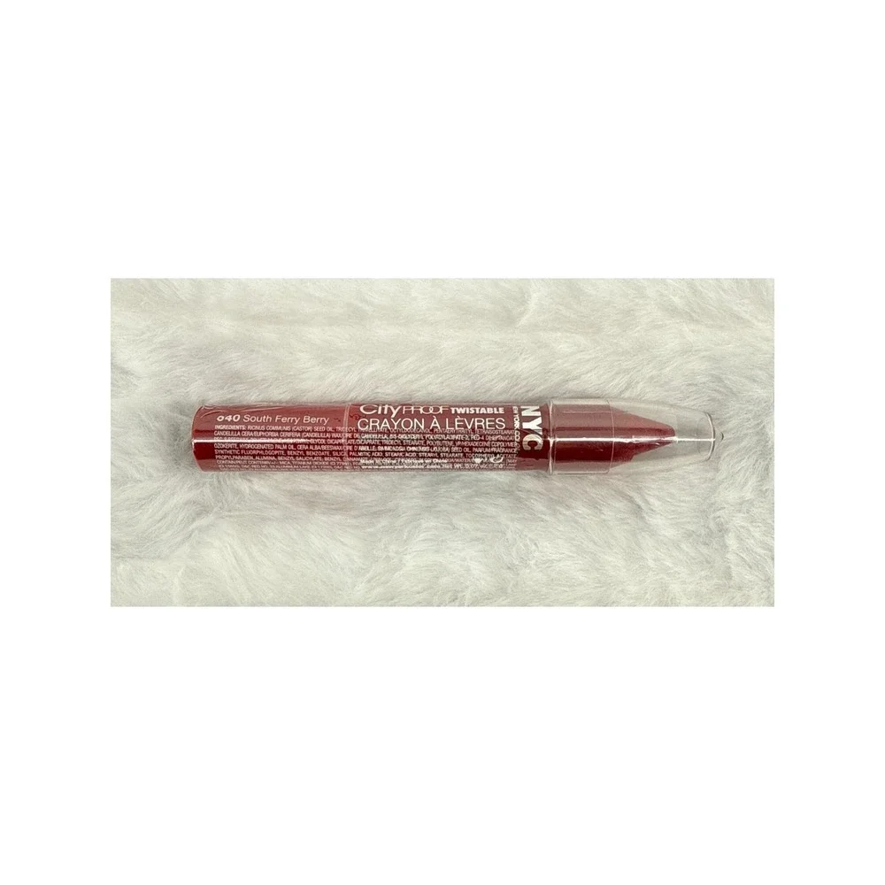 NYC City Proof Twistable Intense Lip Color 040 South Ferry Berry Crayon 0.07oz