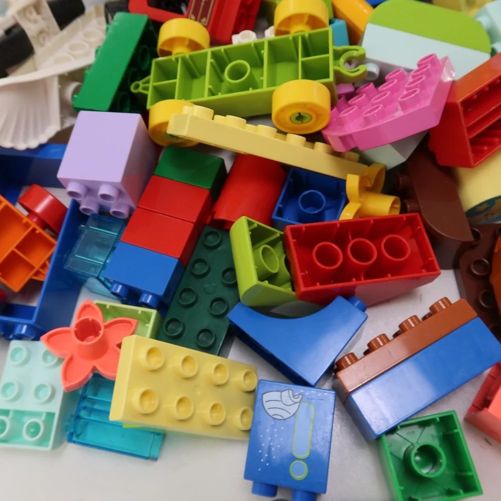 LEGO DUPLO Assorted Bulk Lot 5+ lbs Pounds Bricks Specialty Pieces Cars Plates