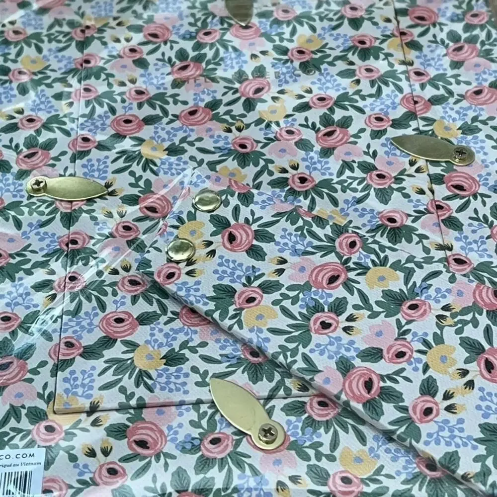 Rifle Paper Co Wrapped Picture Frame Pink Floral 4x6 in NEW