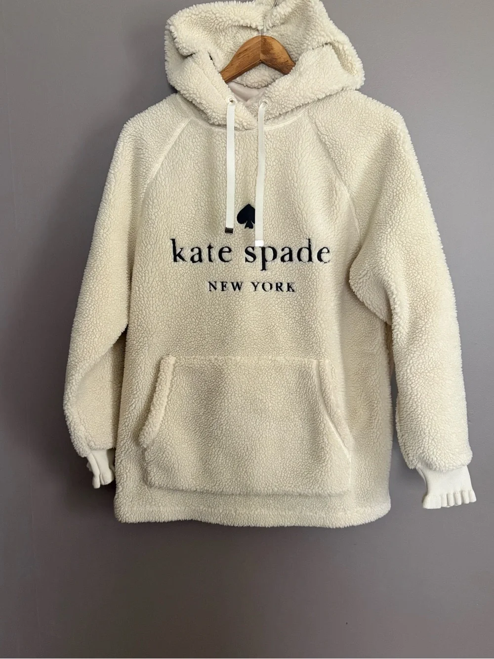 Kate Spade Sherpa Hoodie Size Small