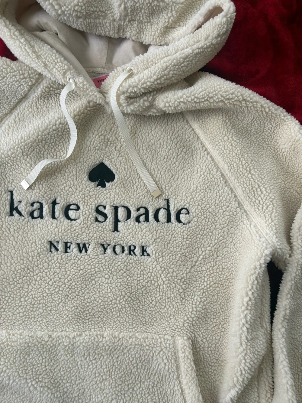 Kate Spade Sherpa Hoodie Size Small
