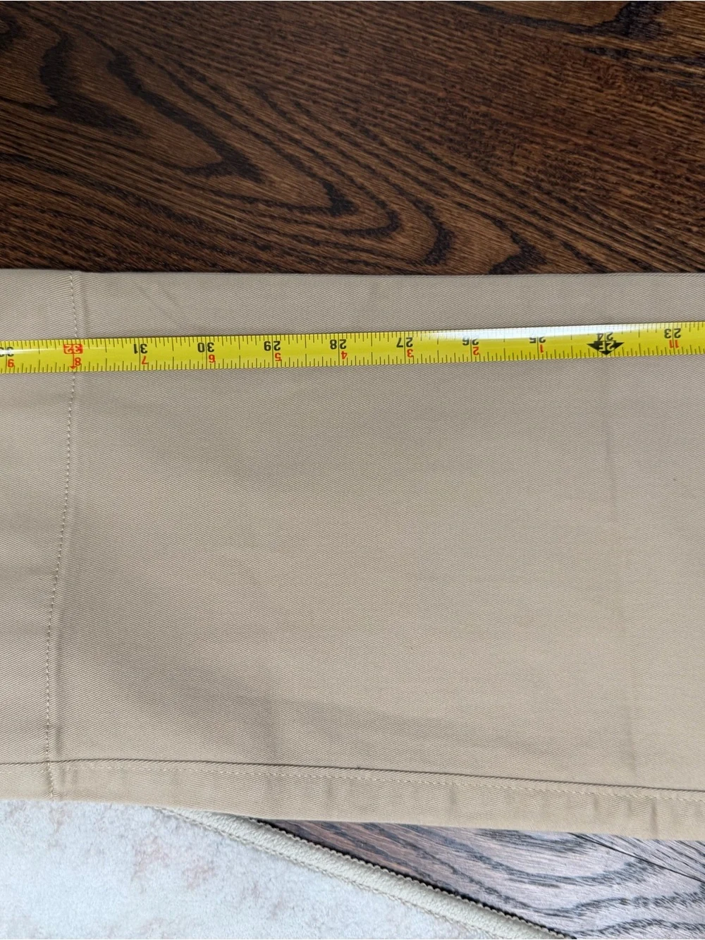 J.Crew Men’s Khaki Flex  Pants 34W x34 L Flex Straight Cotton Twill Flat Front
