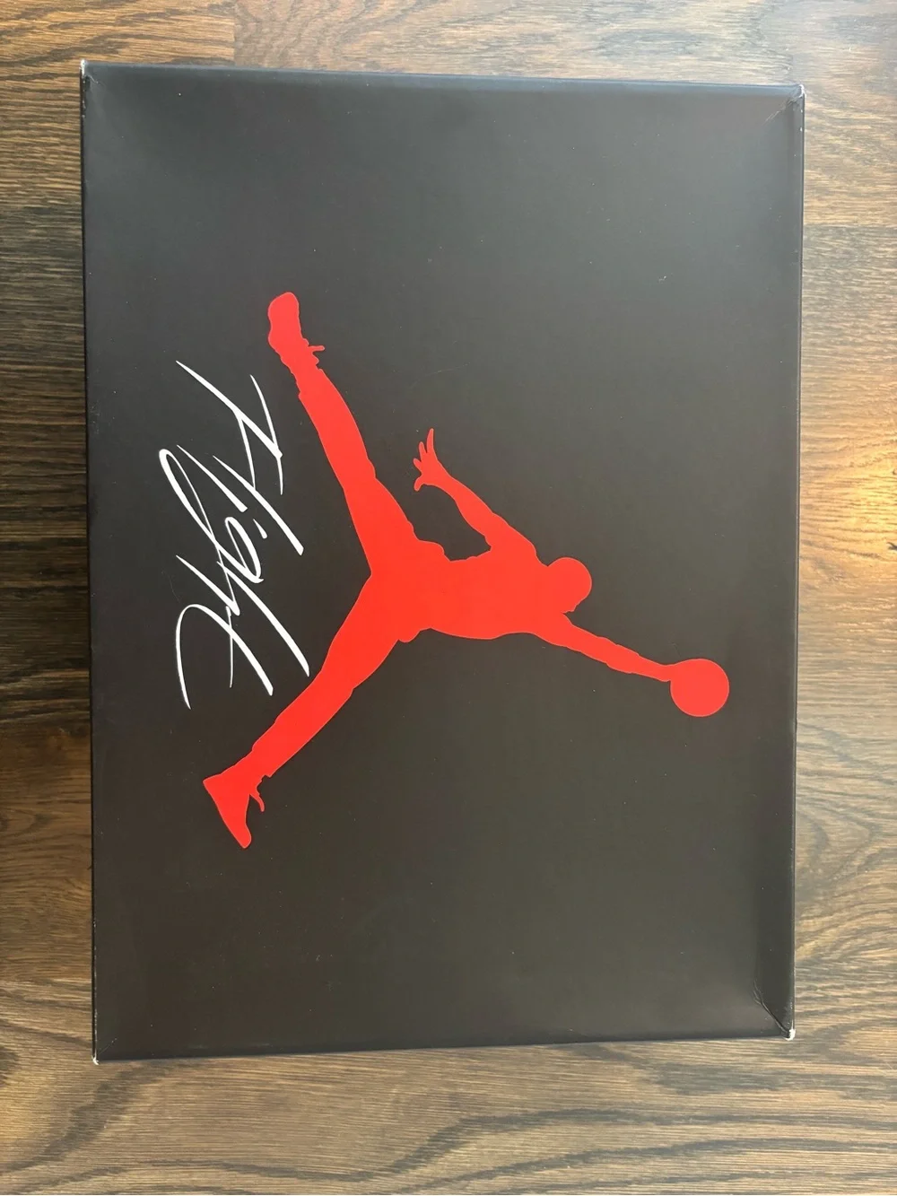 Jordan Black and Red Jumpman Sneaker Box