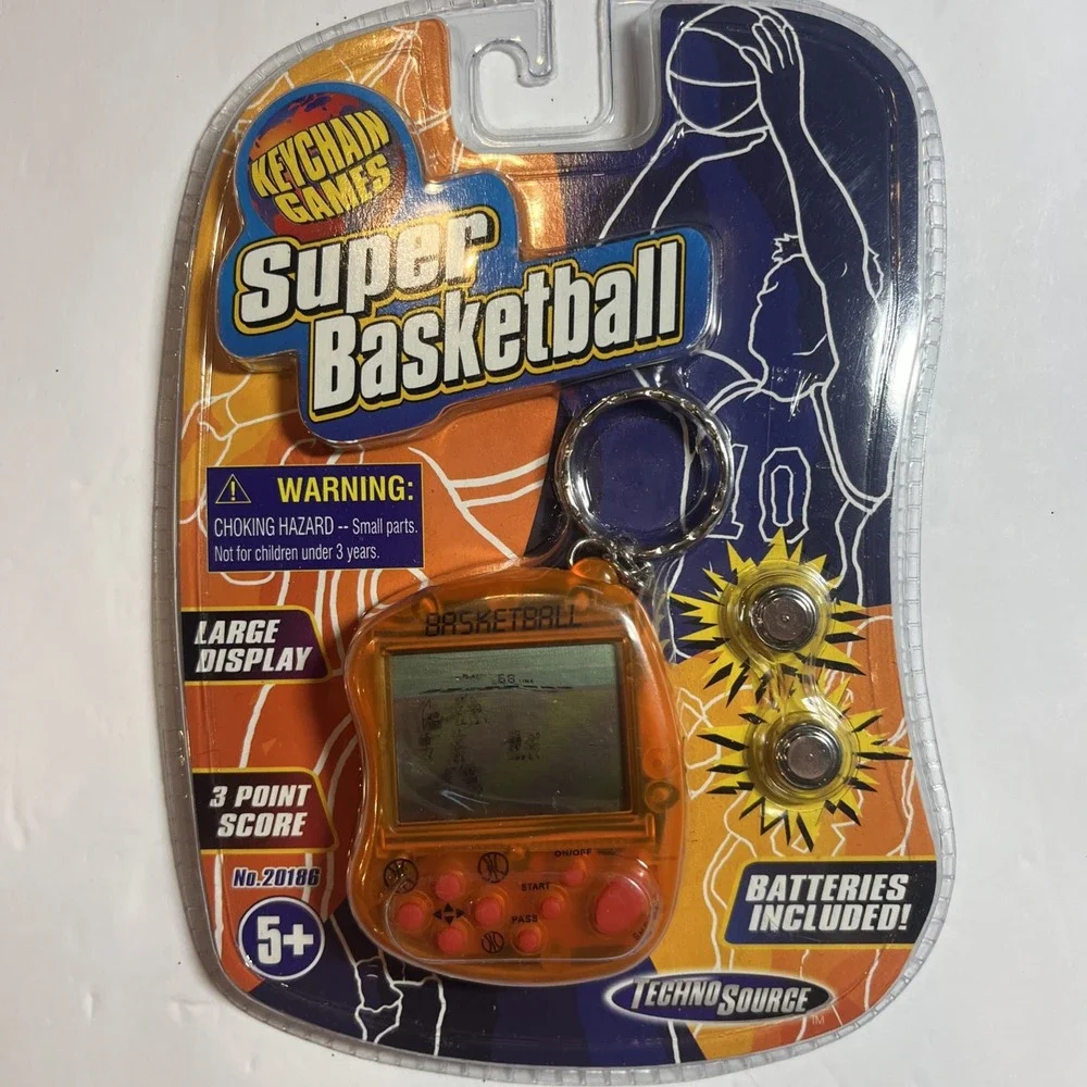Techno Source Super Baseball Handheld Keychain LCD Video Game  NEW Sealed
