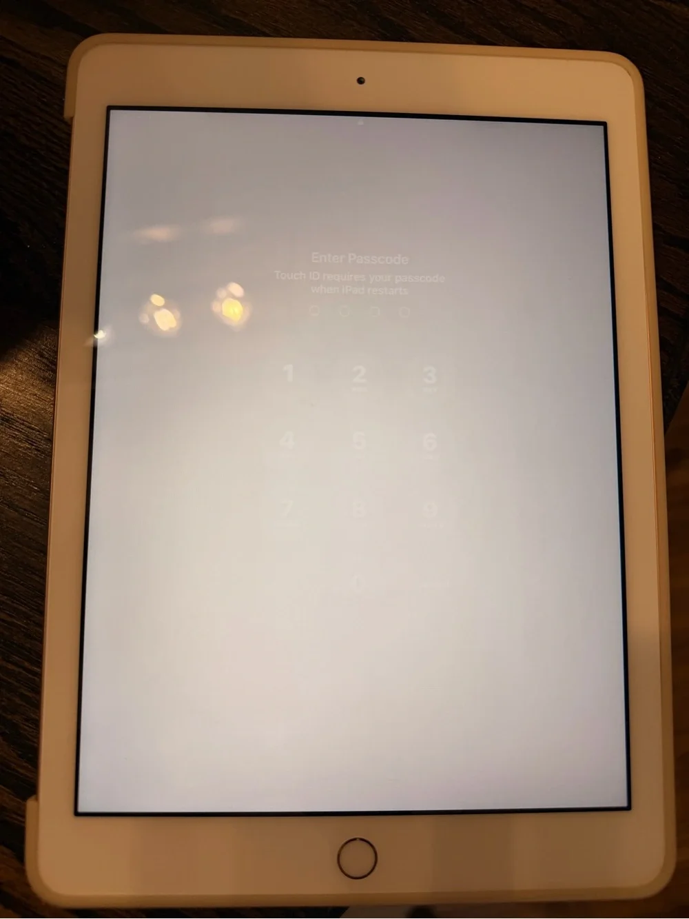 Apple iPad in White and rose gold back