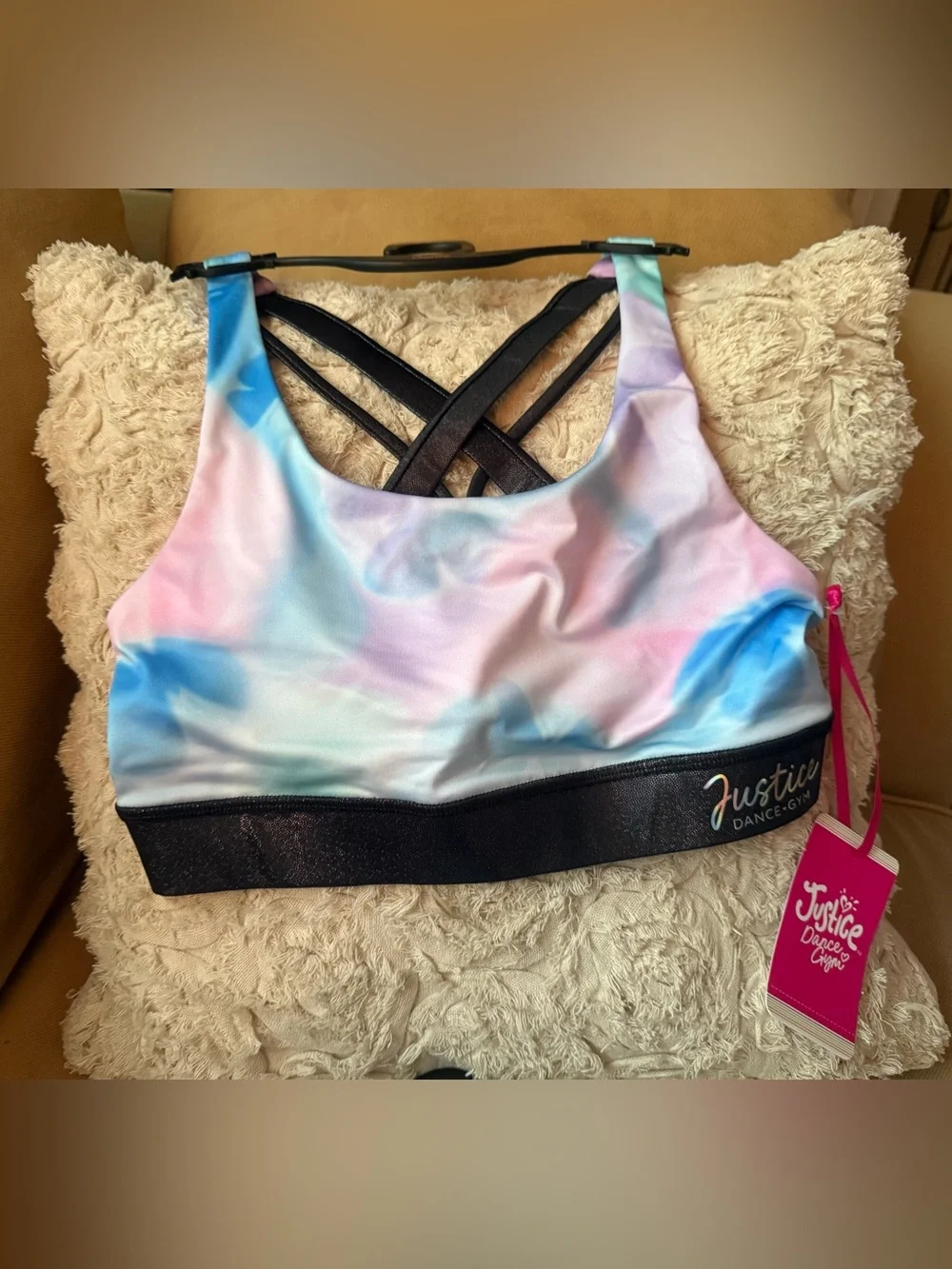 Justice Pastel Tie-Dye Dance Set - Pink, Blue, Purple, Mint