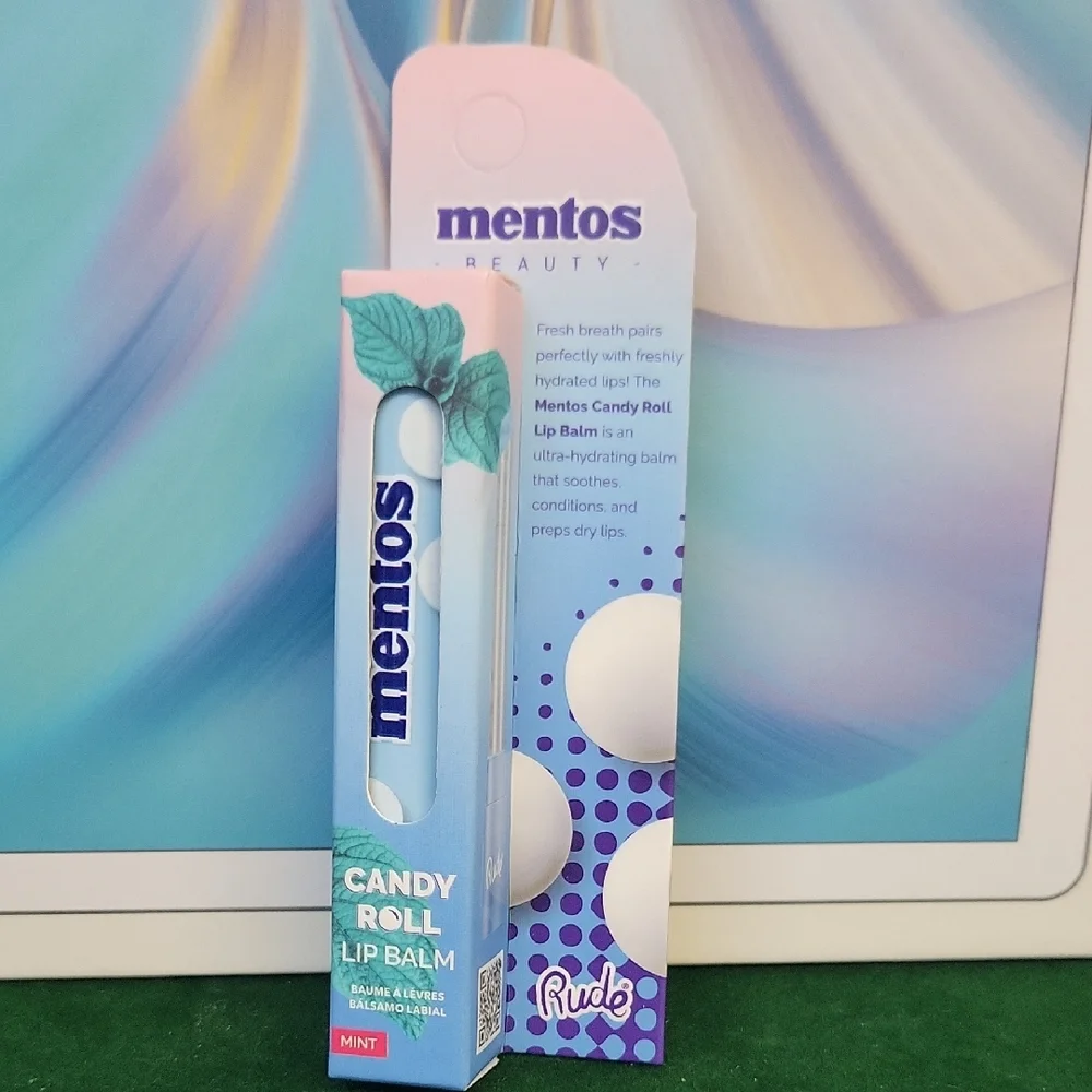 Mentos Candy Roll Lip Balm Mint    1.8g New in Box