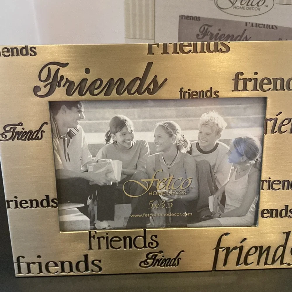 Friends Fetco  Pewter 5x3.5” picture frame new in box