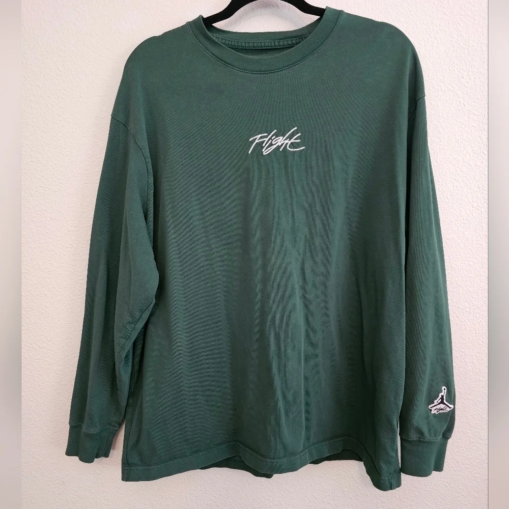Jordan Shirt XL Dark Green Crew Neck