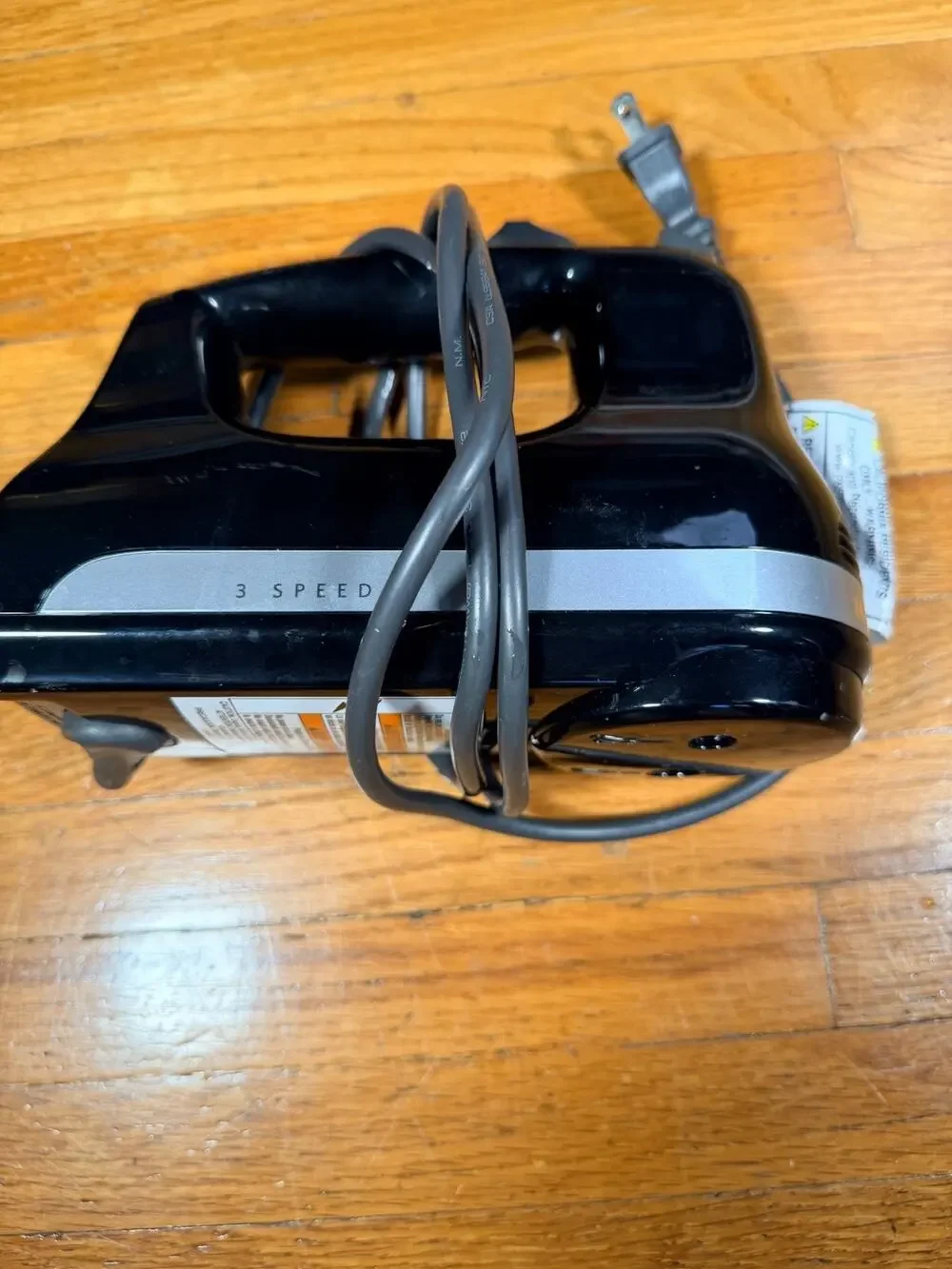 Mainstays 3-Speed Electric Hand Mixer Black – Mixer Only, No Beaters