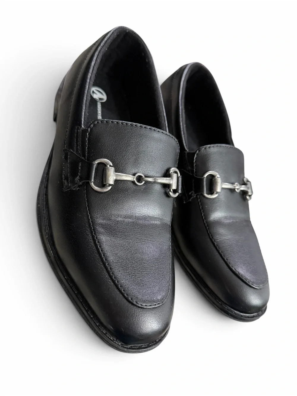 Boys’ Black Oxford Loafers Dress Shoes | Size 2