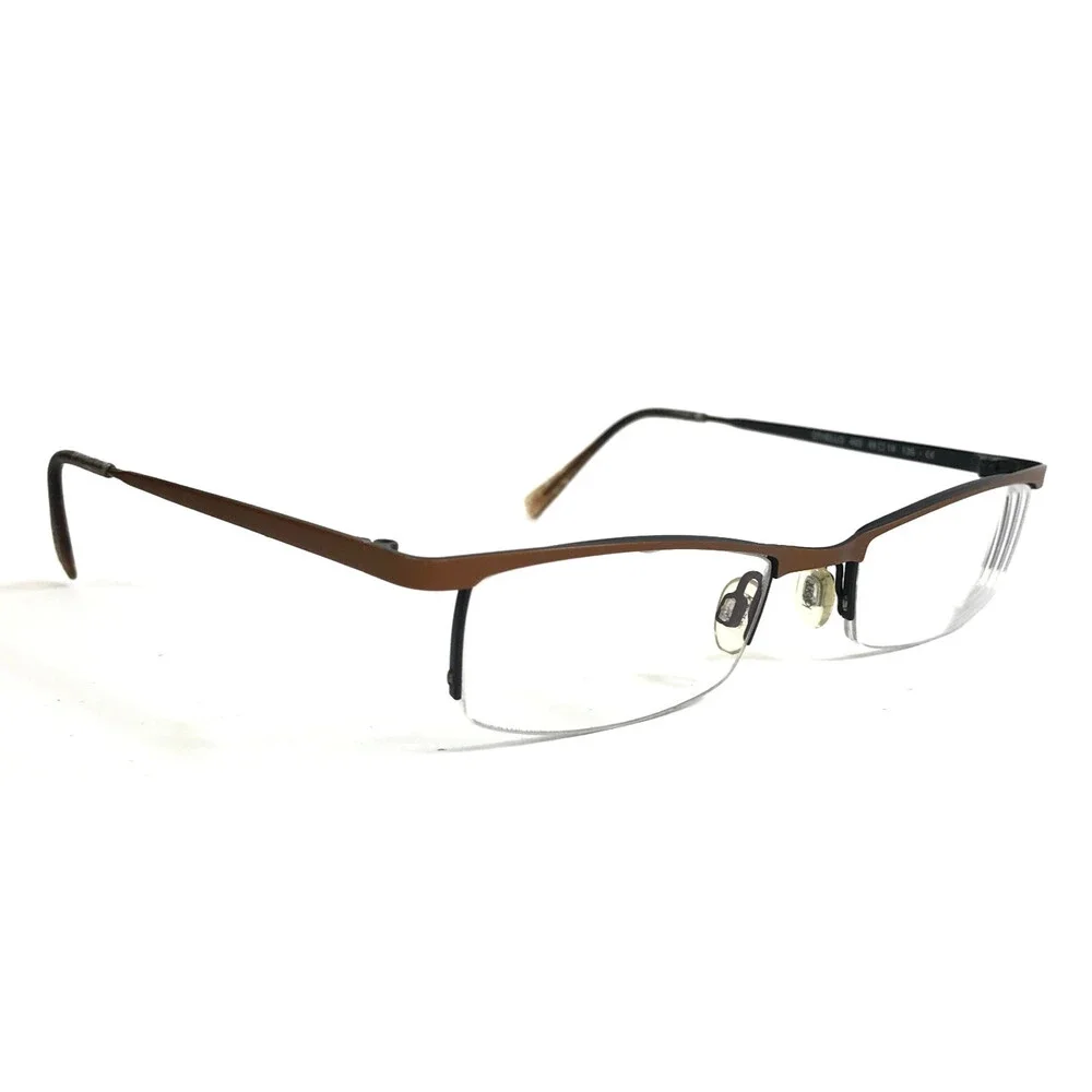 Lafont Issy & La Eyeglasses Frames OTHELLO 463 Black Brown Half Rim 49-19-135