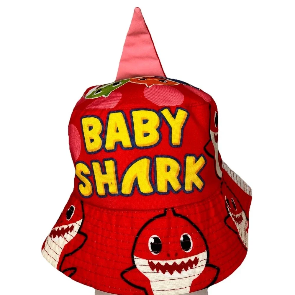 Baby Shark Red Bucket Hat Kids Toddler Shark Fin‎ Sun Hat Costume Cap