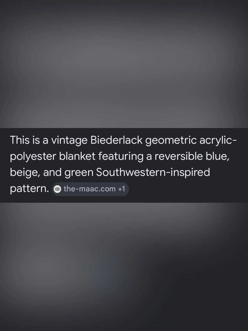 Biederlack smoke tag