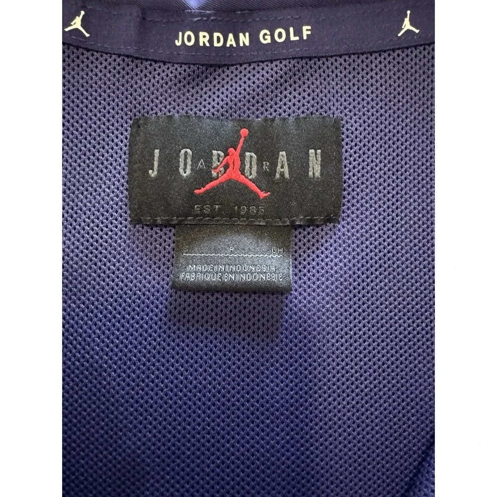 Nike Jordan Sport Men Golf Jacket S Purple Aquatone Vented Windbreaker DZ0553